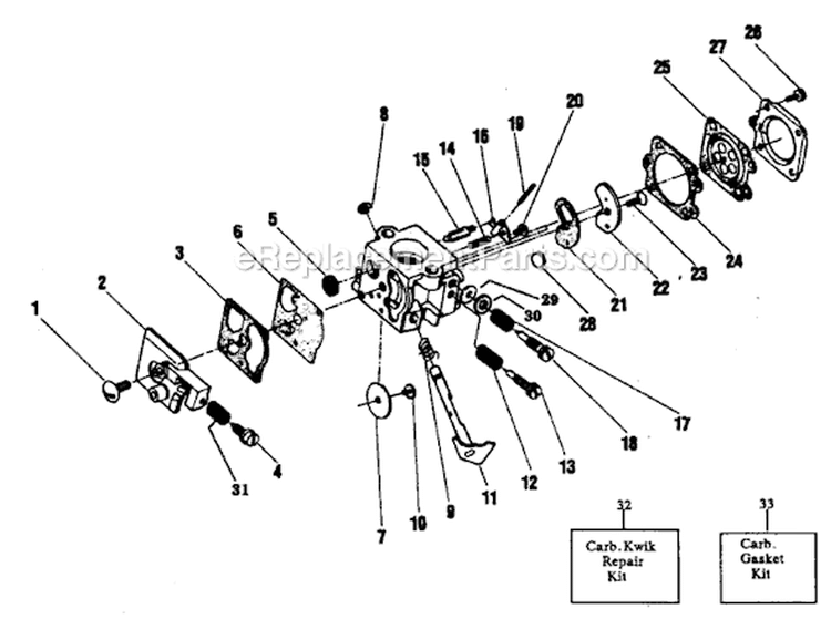 Page A Diagram and Parts List for YP115  Weed Eater Trimmer